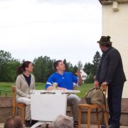 Die Sing- und Spielgruppe Hofhegnenberg mit einem Einakter