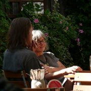 Abschluss im Biergarten