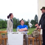 Die Sing- und Spielgruppe Hofhegnenberg mit einem Einakter