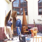 "Querfeldein" in Aktion - Musik auf Blech und Trommeln